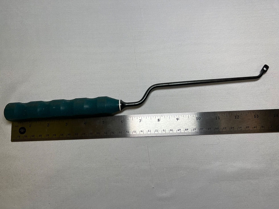 Thumbnail: Synthes 03.605.530 Rectangular Left Angled Bayoneted Curette US887