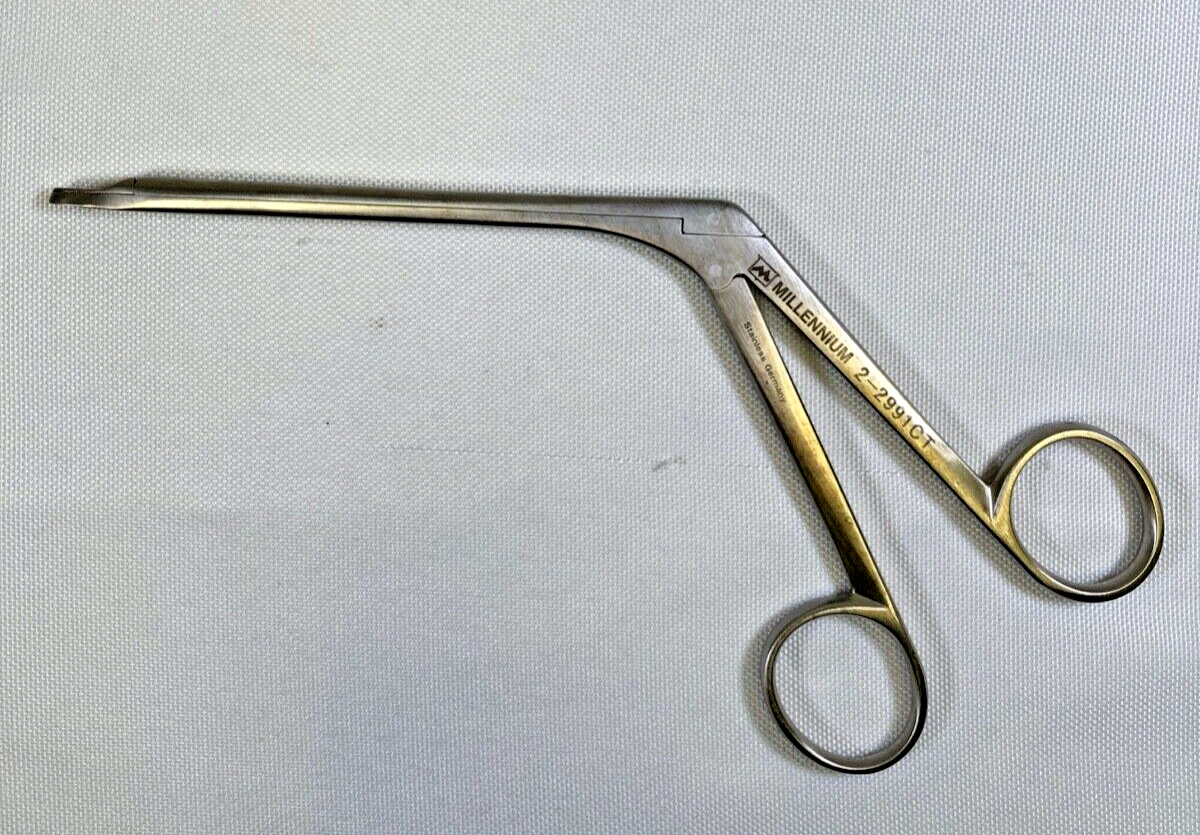 Millennium Surgical 2-2991CT Weil Blakesley Forcep Straight 4mm Through Cut ENT