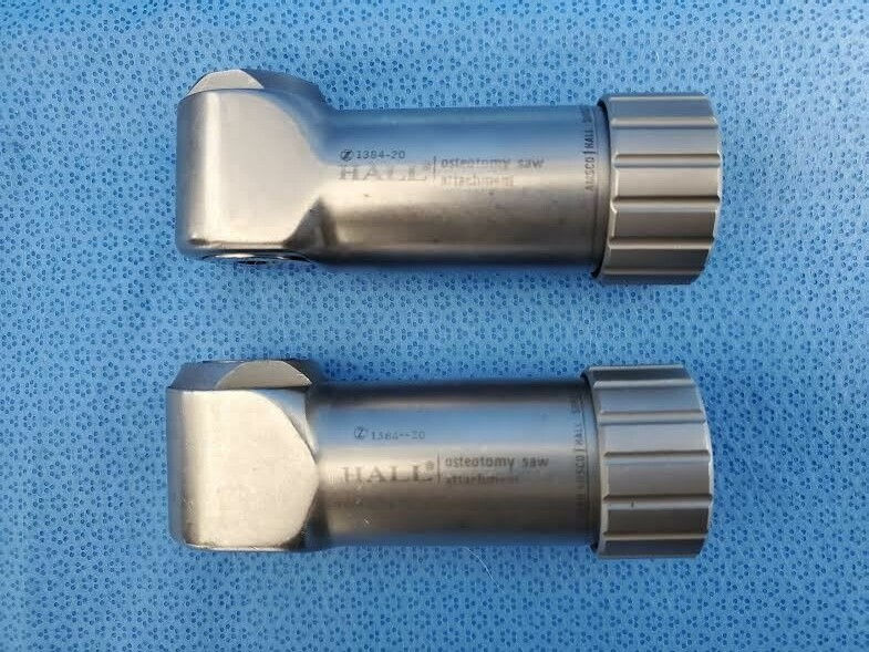 Set of 2 Hall Zimmer 1384-20 Surgical Osteotomy Saw Attachment Neurology