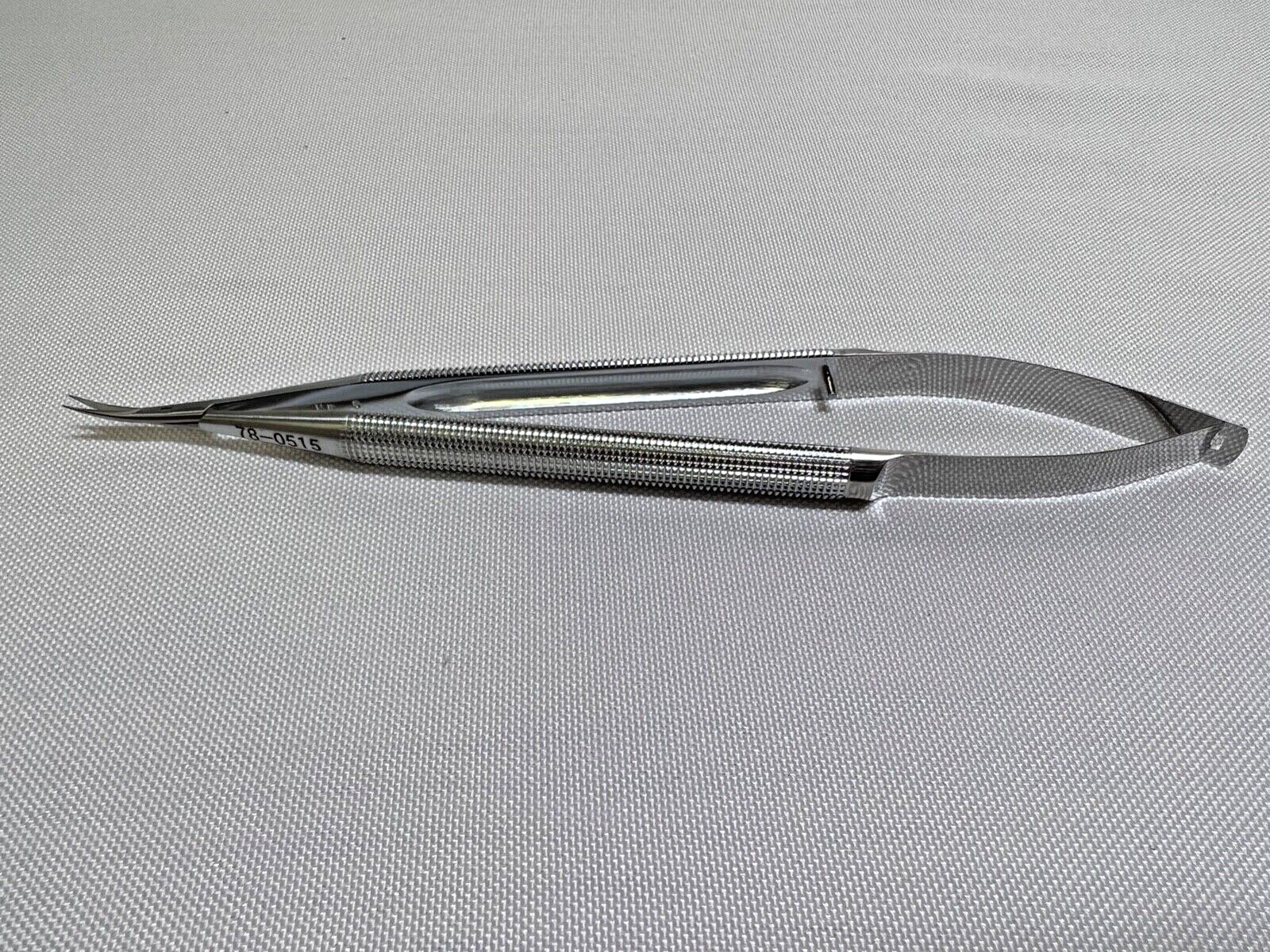SSI Ultra 78-0515 Micro Needle Holder Curved Sharp Tips, 7" Length
