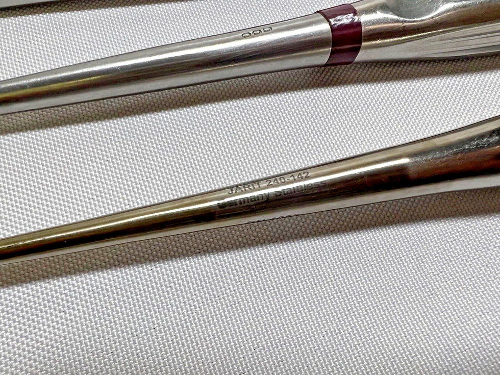 Thumbnail: Set Of 5 Jarit Medicon Zimmer V.Mueller Bone Cup Curettes Spinal Orthopedics