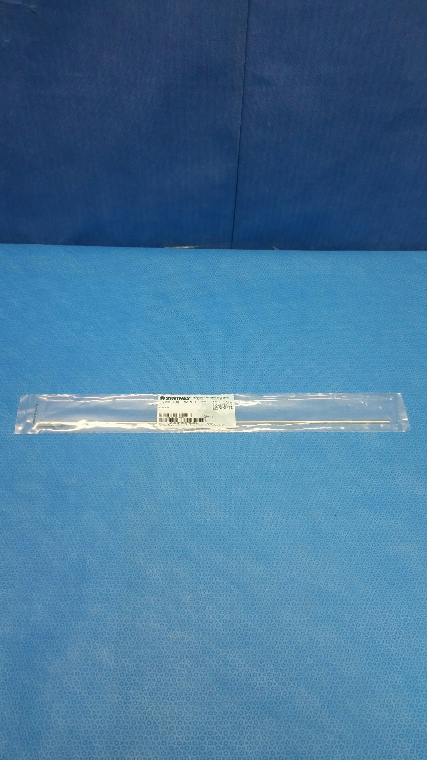 Synthes 357.399, 3.2mm Guide Wire 400mm Long