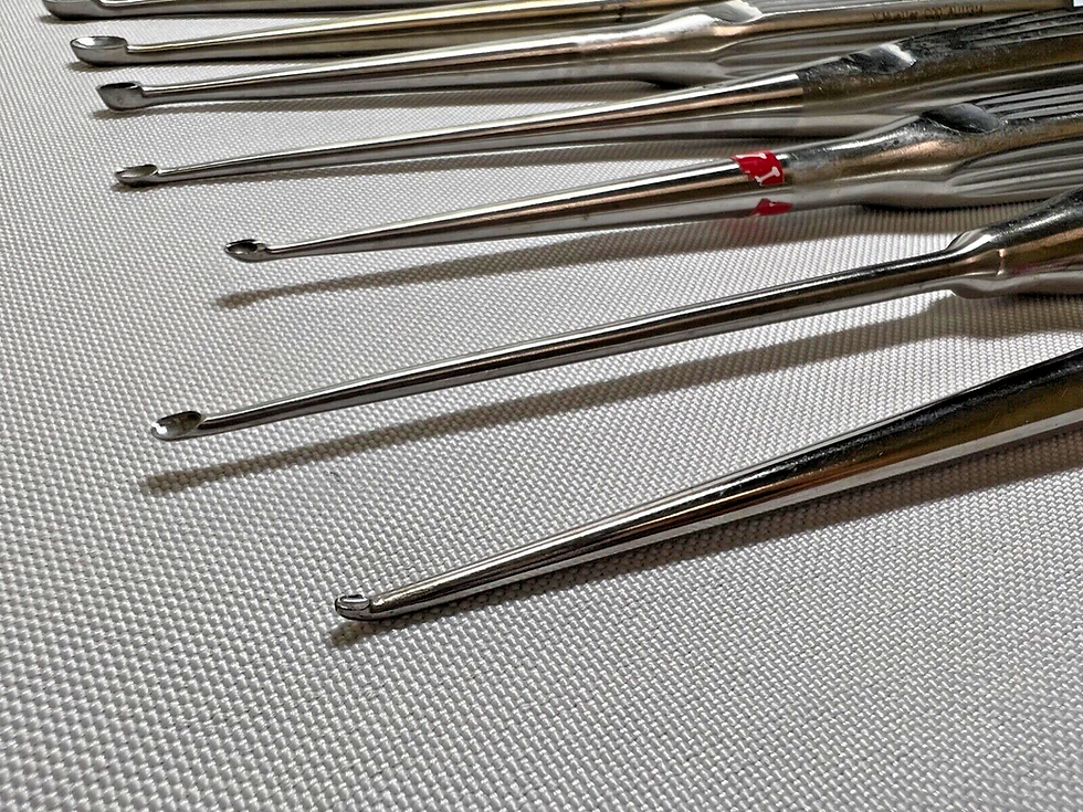 Thumbnail: Set Of 8 Codman Aesculap Jarit V.Mueller Bone Cup Curettes Spinal Orthopedics