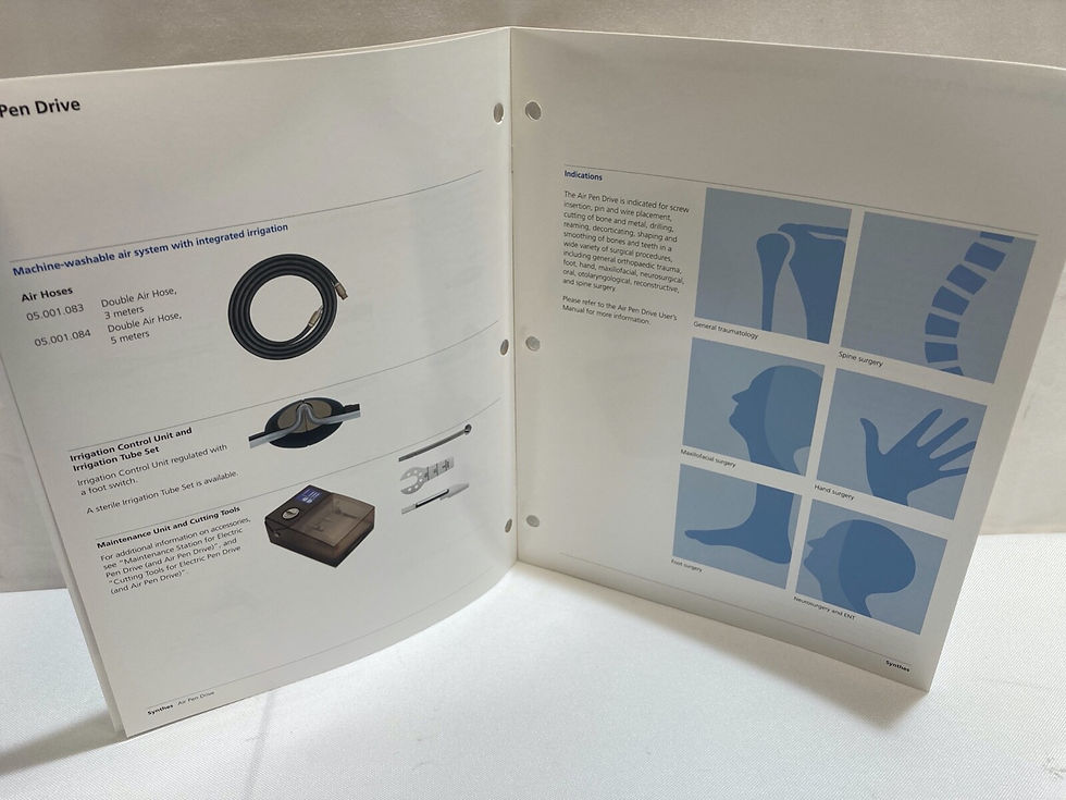 Thumbnail: Synthes Air Pen Drive System Brochure Manual