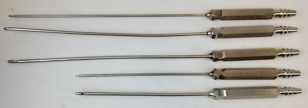 Thumbnail: Set of 5 Grams Liposuction Cannulas Plastic Surgery Aesthetics