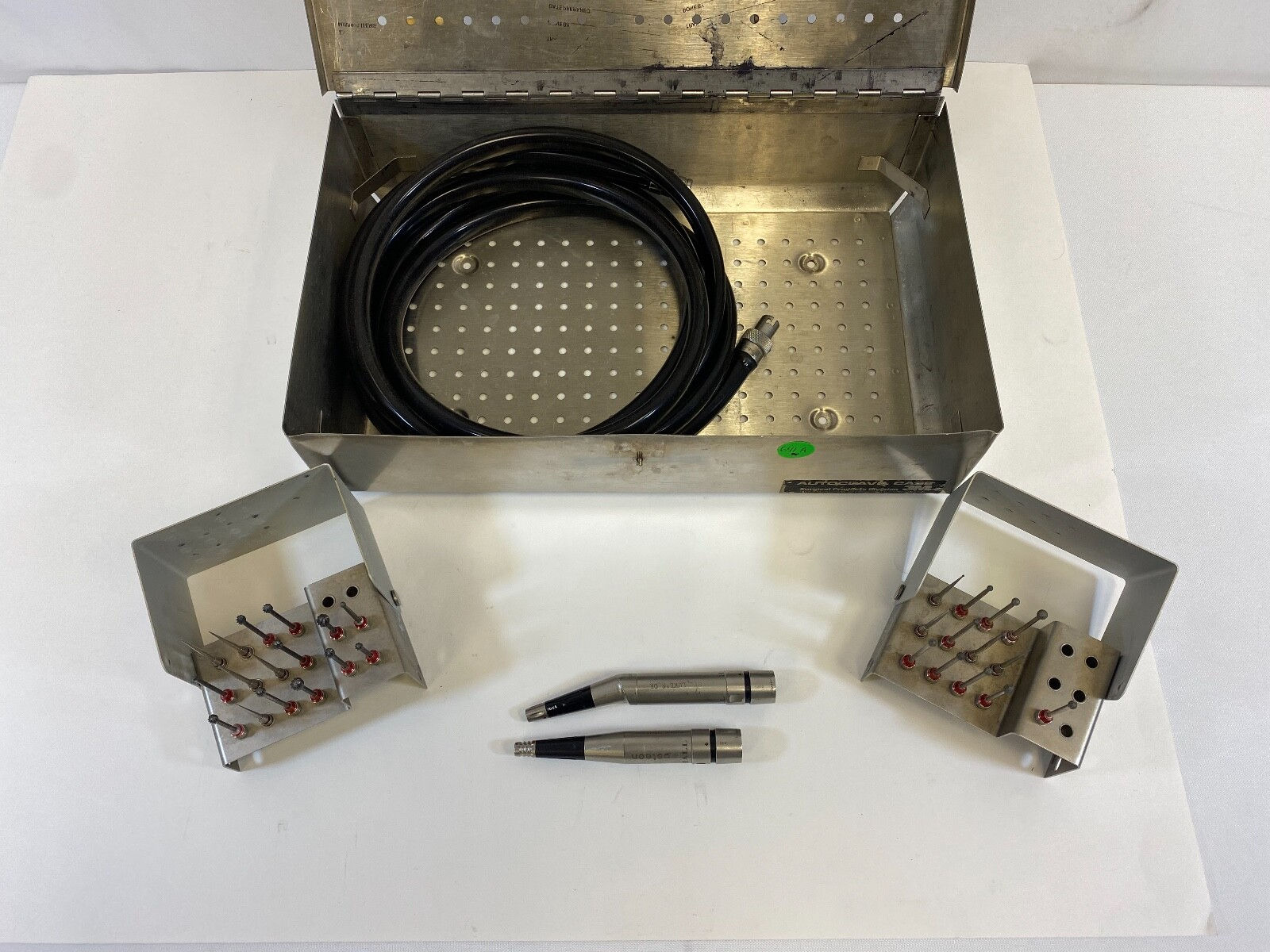Hall Zimmer Osteon Drill Set 5038-91 & 5038-92 Straight & Angled w/ Hose & Burs