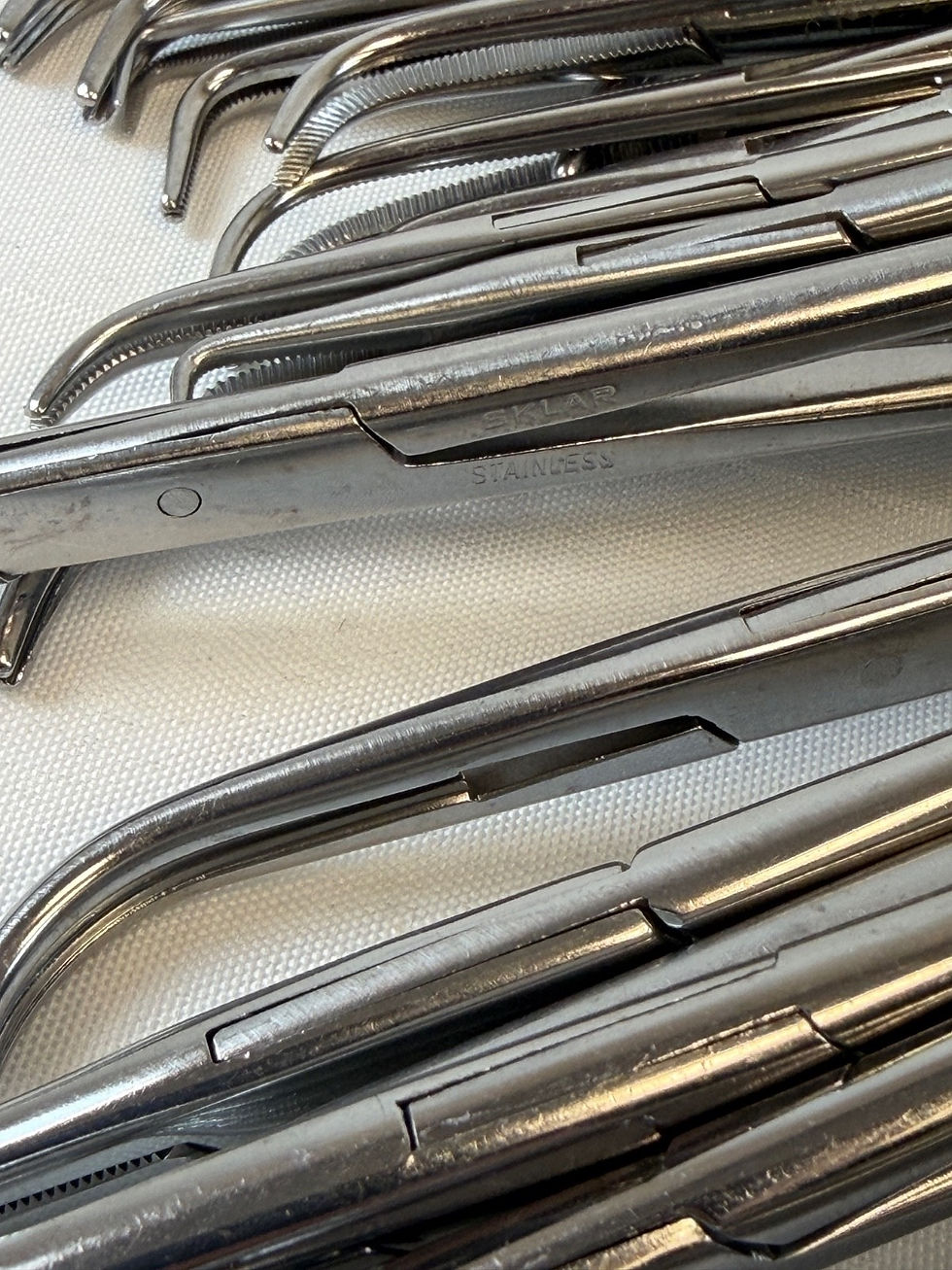 Thumbnail: Set of 46 Pilling Weck Codman V. Mueller Aesculap Right Angle Mixter Forceps