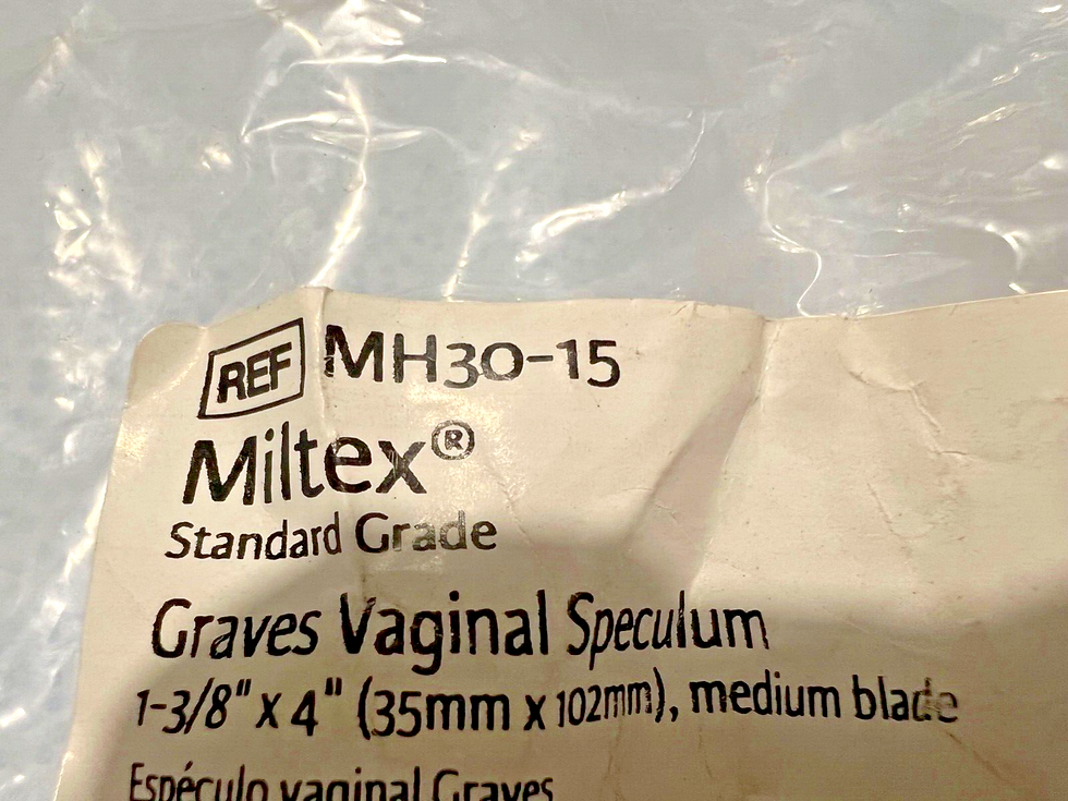 Thumbnail: Integra Miltex MH30-15 Graves Vaginal Speculum 1-3/8" X 4" Medium Blade OBGYN