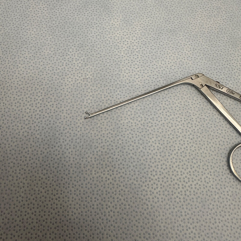 Thumbnail: SSI Ultra 61-0143 House Forceps Angled Left 15°, 0.9 mm Forceps ENT