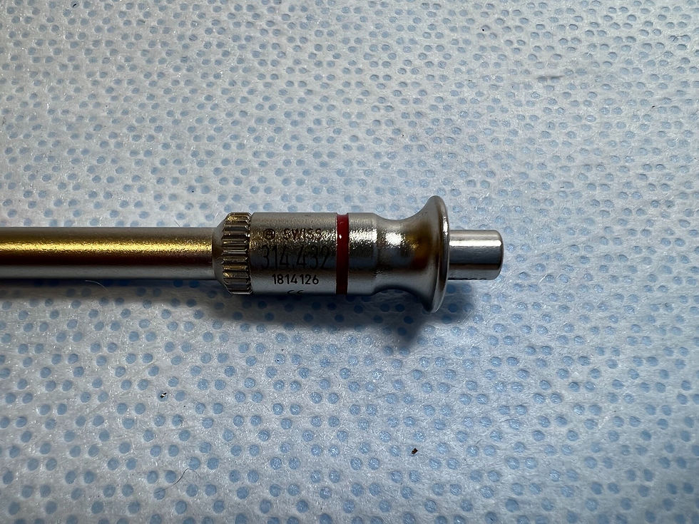 Thumbnail: Synthes 314.432 1.5mm Resorbable Spring Loaded Holding Sleeve w/ Drill Bit US576