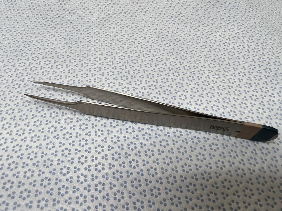 Thumbnail: Boss Instruments Surgical 4-1/3" Fine Point Precision Forceps
