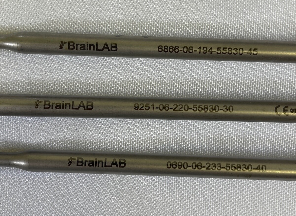 Thumbnail: 12 Piece Brainlab VectorVision Spine Instrument Set w/ Sterilization Case Neuro