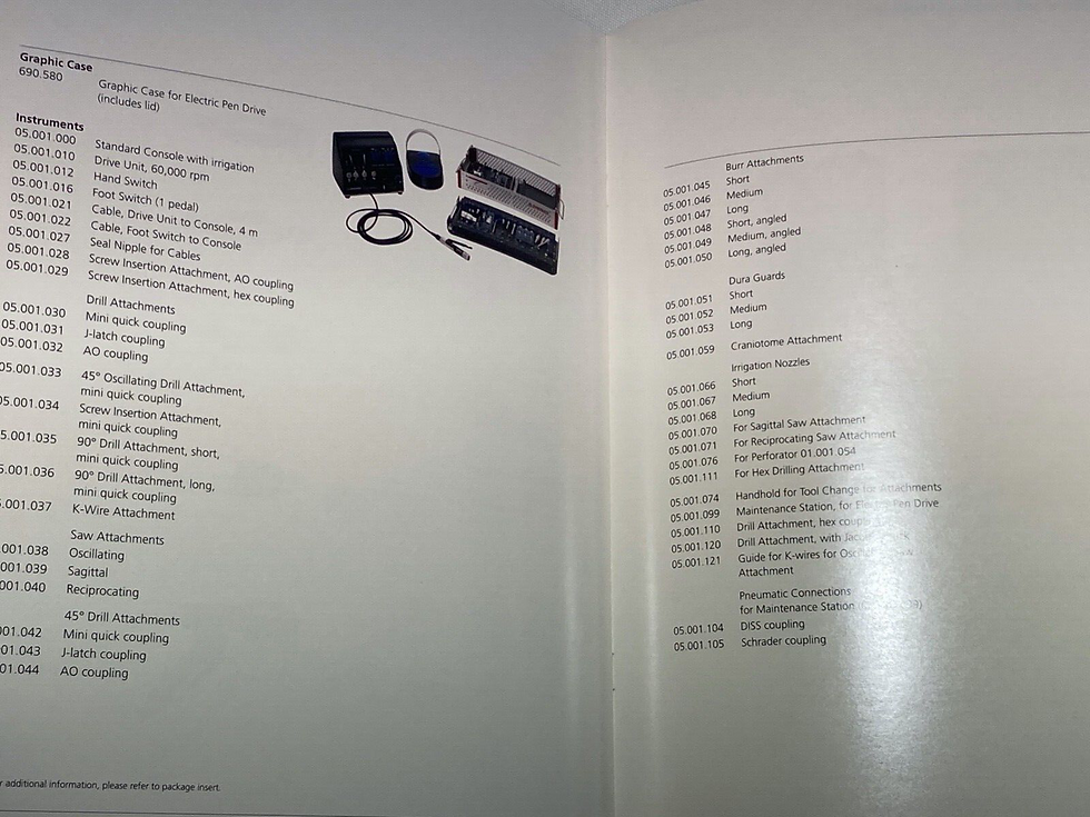 Thumbnail: Synthes Electric Pen Drive Brochure Manual