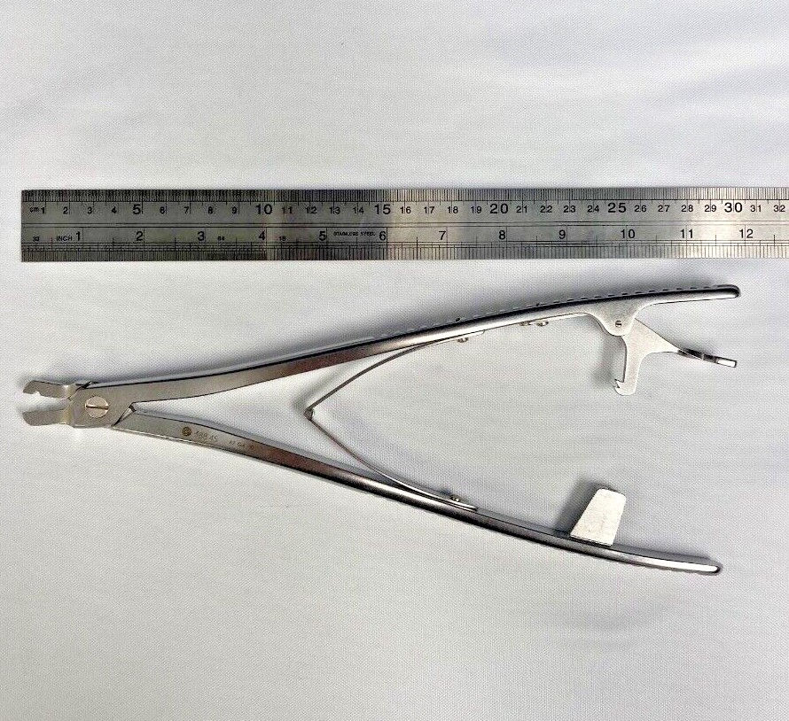 Thumbnail: Synthes 388.45 USS Bar Holding Forceps For 3.5mm Bar US120 Orthopedic Neurology