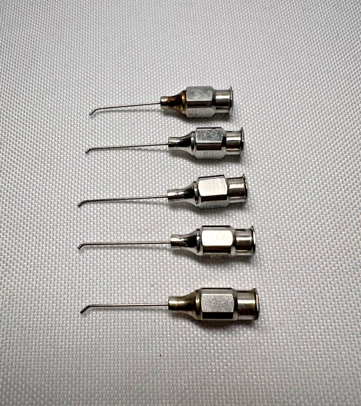 Set Of 5 Ophthalmic 23 Gauge Irrigation Cannulas