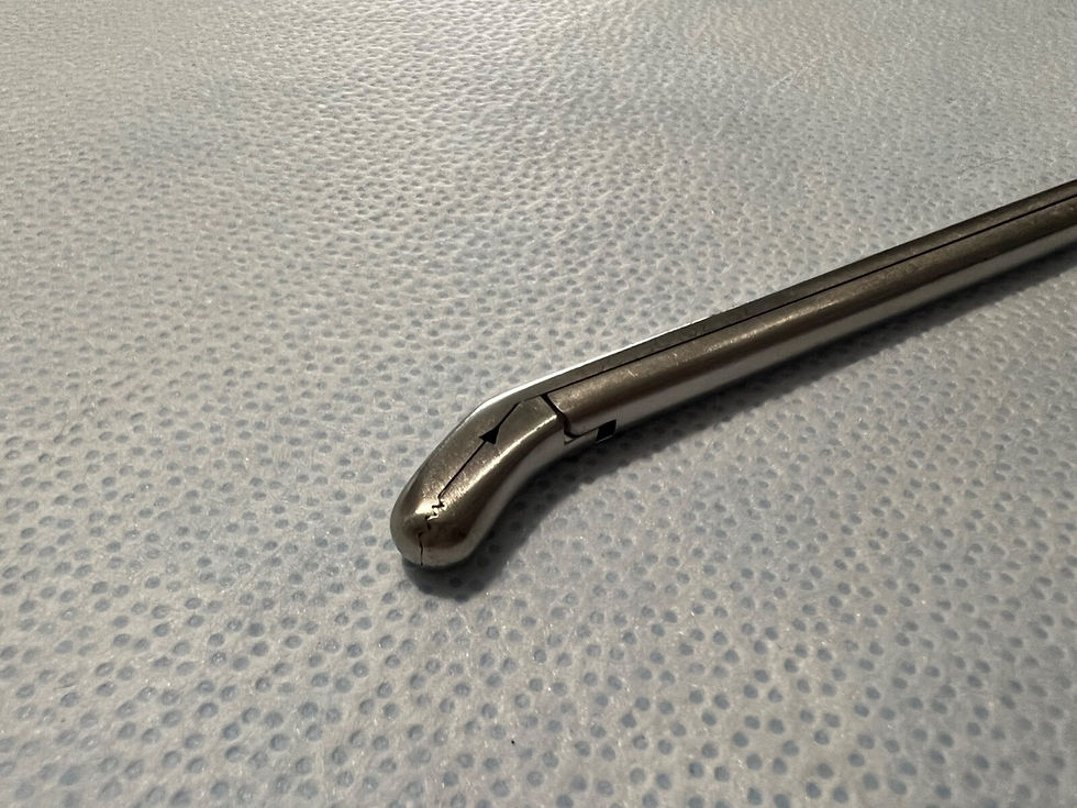 Thumbnail: Synthes 2027-16-106 TLIF 6mm Angled Pituitary Rongeur 12" Length US1286