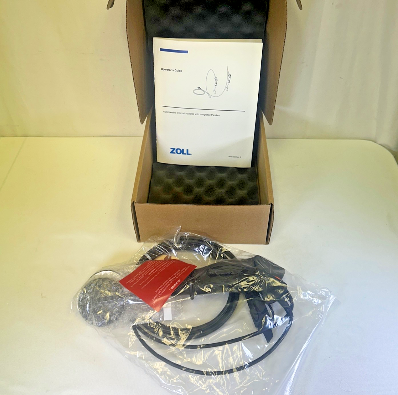 Zoll 9560-0550 REV M Autoclavable Internal Handles W/ Integrated Paddles