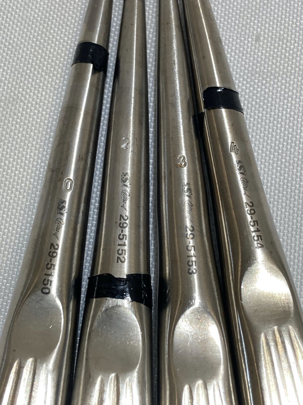 Thumbnail: Set of 4 SSI Ultra Brun Bone Curettes 7" Sizes 0/1/3/4 Orthopedic Trauma