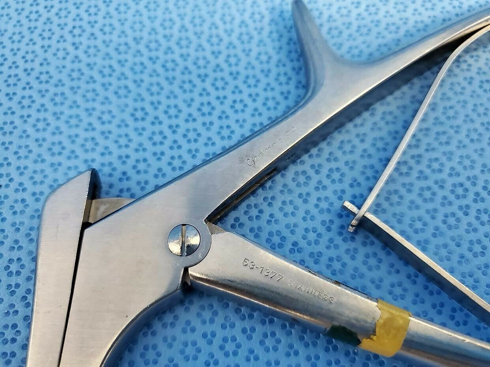 Thumbnail: Codman 53-1377 Kerrison Laminectomy Rongeur Punch 8" x 5mm 90° Orthopedics