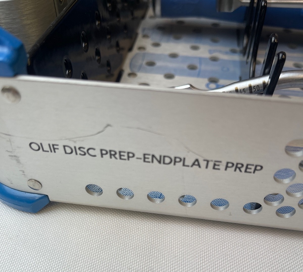 Thumbnail: Medtronic 2159009 OLIF Disc Prep-Endplate Prep Tray Orthopedic Neurology Spine