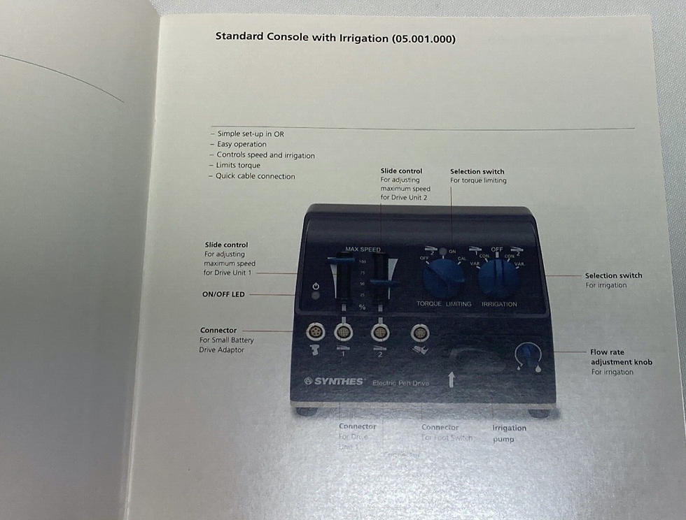 Thumbnail: Synthes Electric Pen Drive Brochure Manual