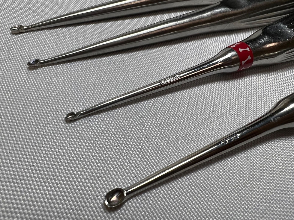 Thumbnail: Set Of 4 Ambler Bone Curettes  7"  Sizes 0,00,000,0000 Orthopedics