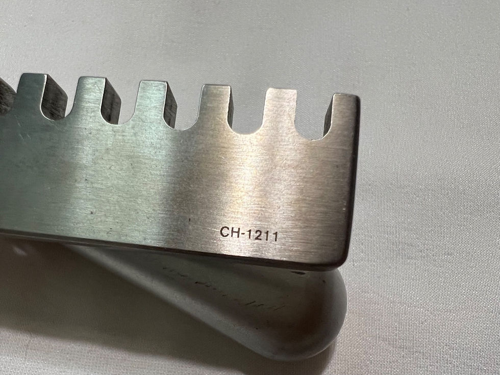 Thumbnail: V. Mueller CH-1211 Pediatric Finochietto Rib Retractor 1-1/4" X 1-3/4" Blades
