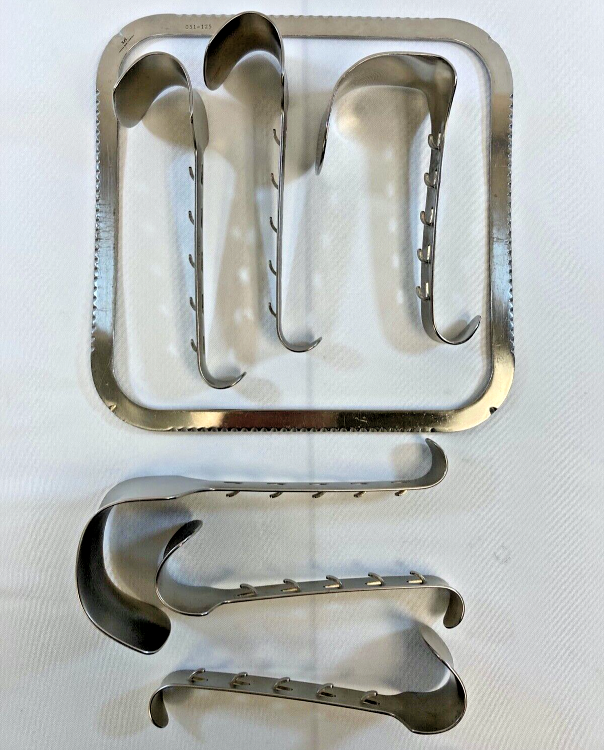 7 Piece ZSI Surgical Stainless Steel Kirschner Abdominal Retractor w/ Blades