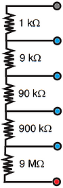 schema diviseur de tension resistif