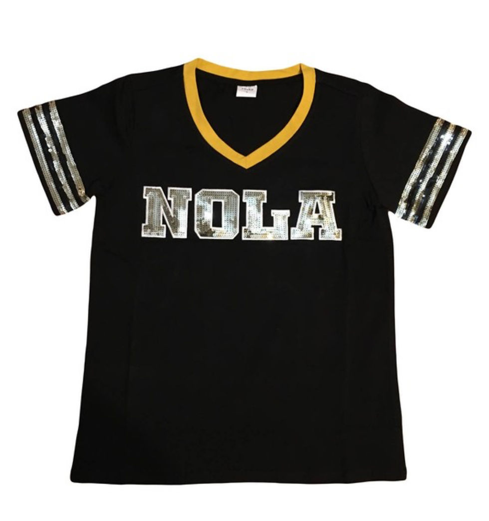 NOLA SEQUIN SHIRT