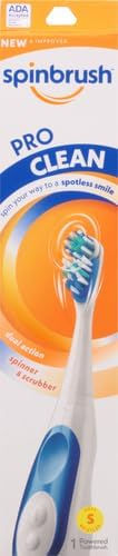 Spinbrush PRO CLEAN Battery Powered Toothbrush, Soft Bristles