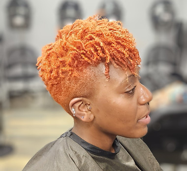 Natural Hair Combed Coil styled out with Curl mousse