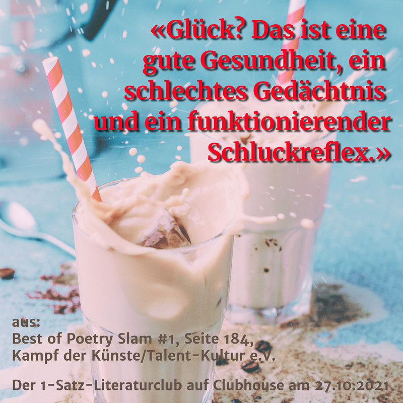 1-Satz-Literaturclub 1SLC Lakritza Judith Niederberger David Friedrich Best of Poetry Slam Kampf der Künste Talent-Kultur