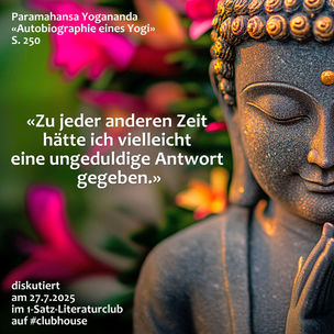 „Zu jeder anderen Zeit hätte ich vielleicht eine ungeduldige Antwort gegeben.“