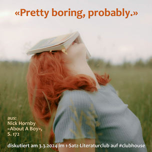 „Pretty boring, probably.“