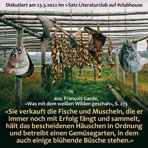 „Sie verkauft die Fische und Muscheln, die er immer noch mit Erfolg fängt und sammelt, hält das ...