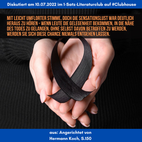 1-Satz-Literaturclub 1SLC Judith Niederberger Lakritza Herman Koch Angerichtet