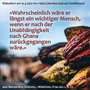 „Wahrscheinlich wäre er längst ein wichtiger Mensch, wenn er nach der Unabhängigkeit ...