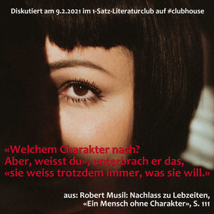 „«Welchem Charakter nach? Aber, weisst du», unterbrach er das, «sie weiss ...