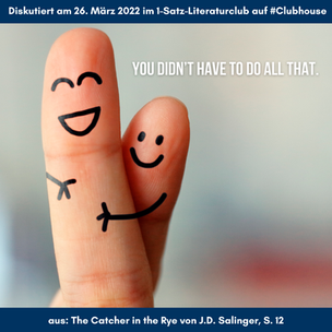 „You didn’t have to do all that.“