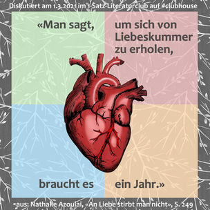 „Man sagt, um sich von Liebeskummer zu erholen, braucht es ein Jahr.“