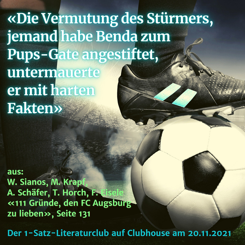 1-Satz-Literaturclub 1SLC Lakritza Judith Niederberger 111 Gründe, den FC Augsburg zu lieben