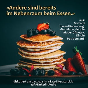 „Andere sind bereits im Nebenraum beim Essen.“