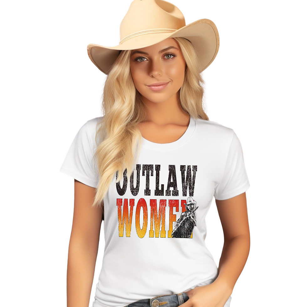 "Outlaw Women" Hank Williams Jr Country Music T-Shirt