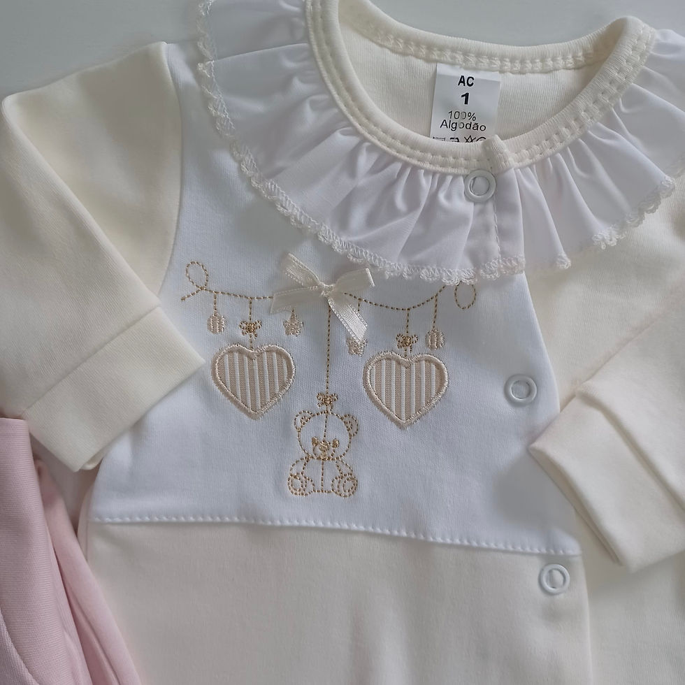 Miniatura: Babygrow - Coleção urso e corações