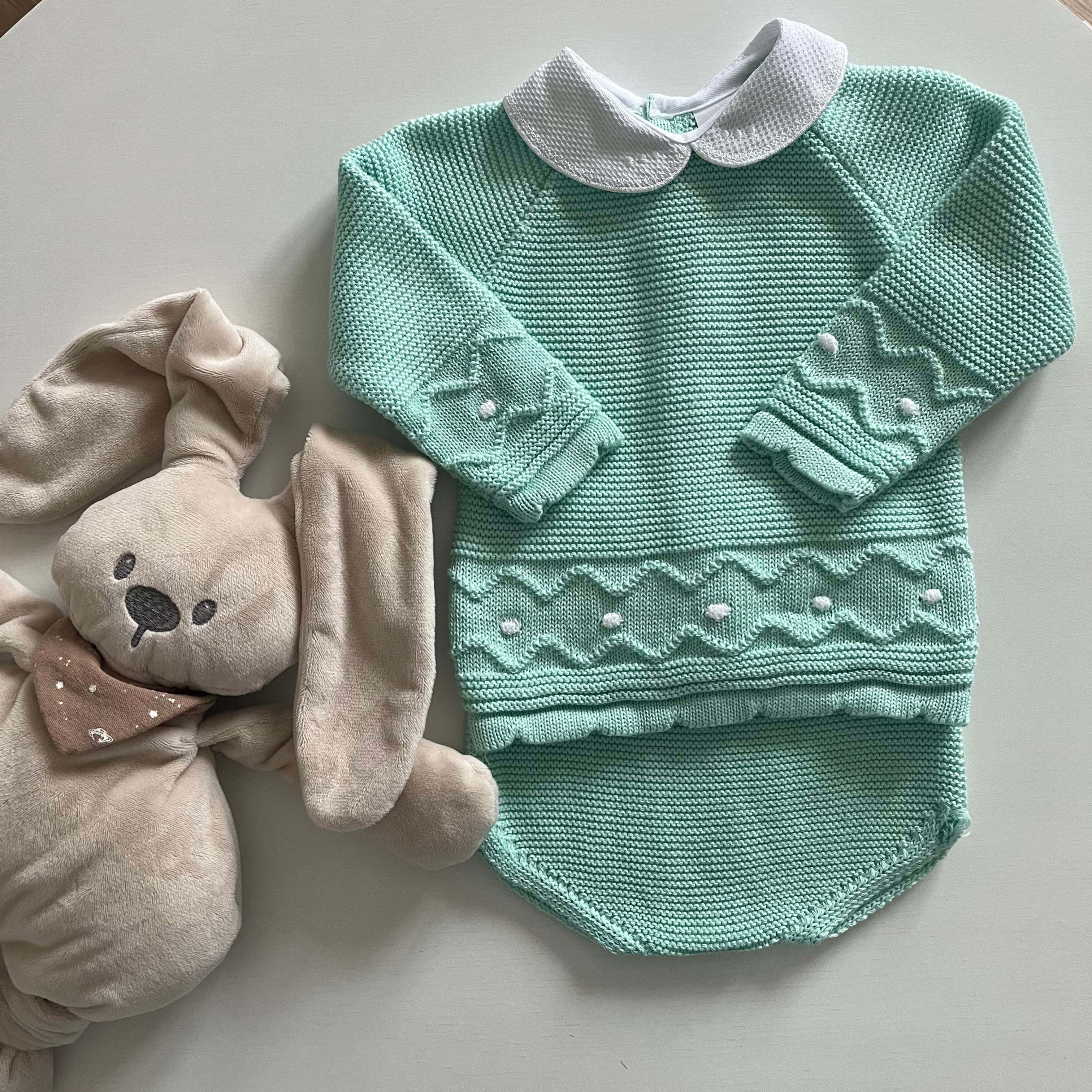 Conjunto tapa fraldas e camisola