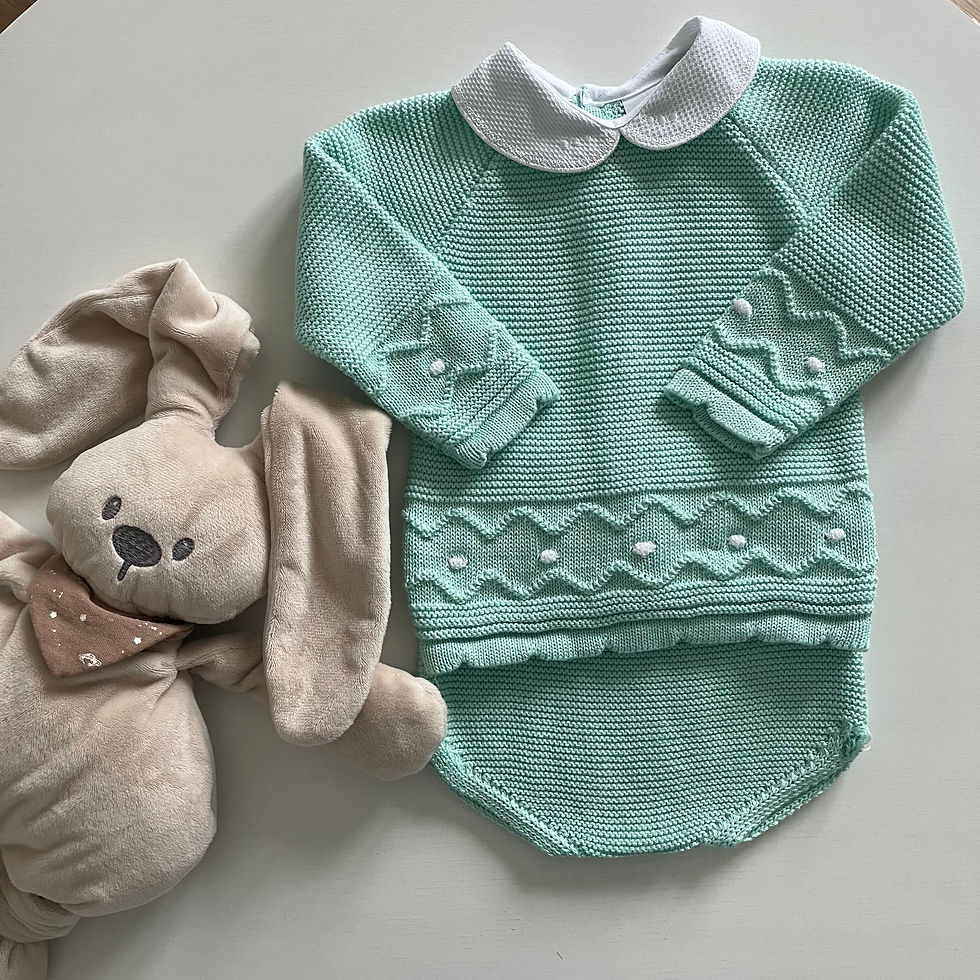 Miniatura: Conjunto tapa fraldas e camisola