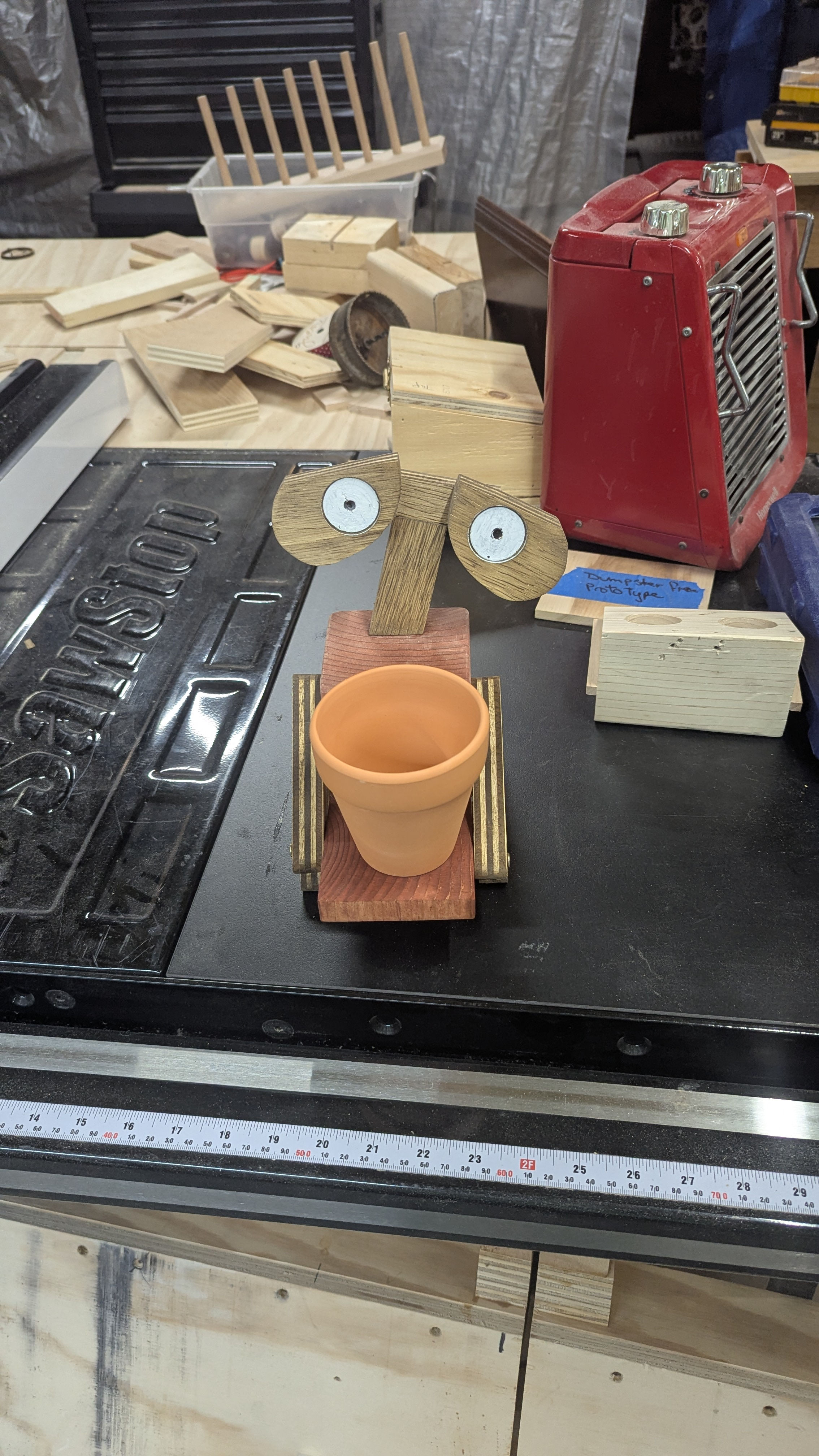 "BOT-any" Robot Plant Stand - Handcrafted
