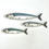 Thumbnail: Mackerel Fish Wall Sculpture Artworks - 3 Fish