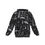 Thumbnail: Women's Zip-Up Hoodie "Mush Print" (black)